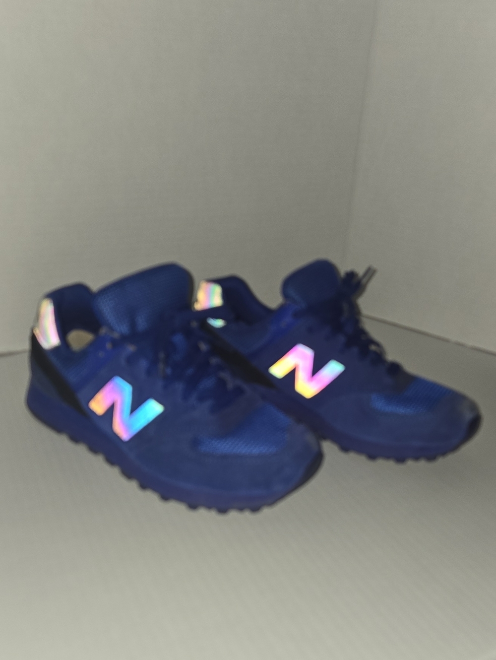 New Balance Women's Royal Blue Sneakers with Black Accents